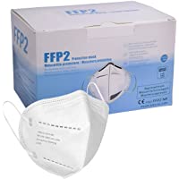 Los mejores  - Mascarilla FFP2 CE 2163- Mascarilla de Protección Personal homologada. 5 capas. Alta Eficiencia Filtración BFE de 95…